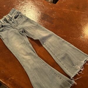 KanCan youth size 6.  Distress, light wash flares.  Perfect condition.